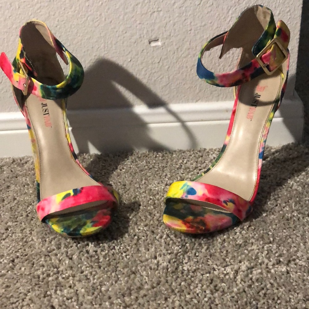 Multicolor Single Sole Heels